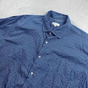 Peter Millar Short Sleeve Button Up Shirt Waves And Fins Seaside Pocket Mens 2XL